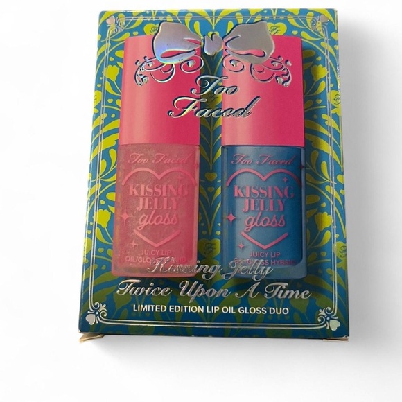 Too Faced Kissing Jelly Gloss Duo - Vibrant Pink and Cool Blue - Picture 1 of 3